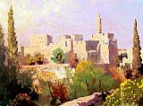 Thomas Kinkade Tower of David painting